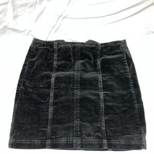 Green Corduroy Skirt